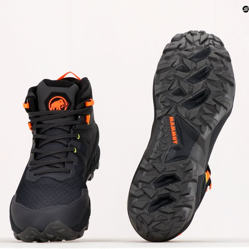 Buty turystyczne  męskie Mammut Sertig II Mid GTX dark titanium/vibrant orange 11
