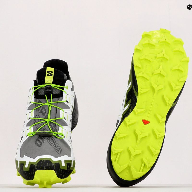 Buty do biegania męskie Salomon Speedcross 6 black/white/acid lime 11
