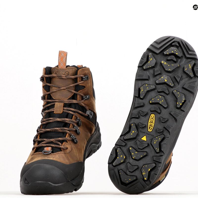 Buty trekkingowe męskie KEEN Revel IV Mid Polar dark earth/caramel cafe 11