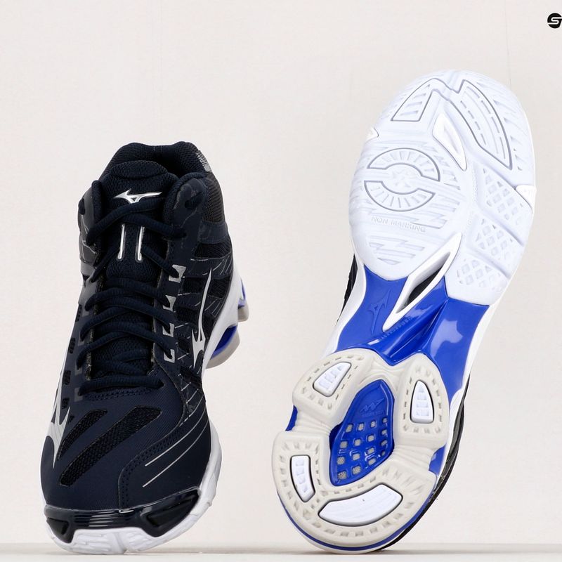 Buty do siatkówki Mizuno Wave Voltage Mid granatowe V1GA216501 11
