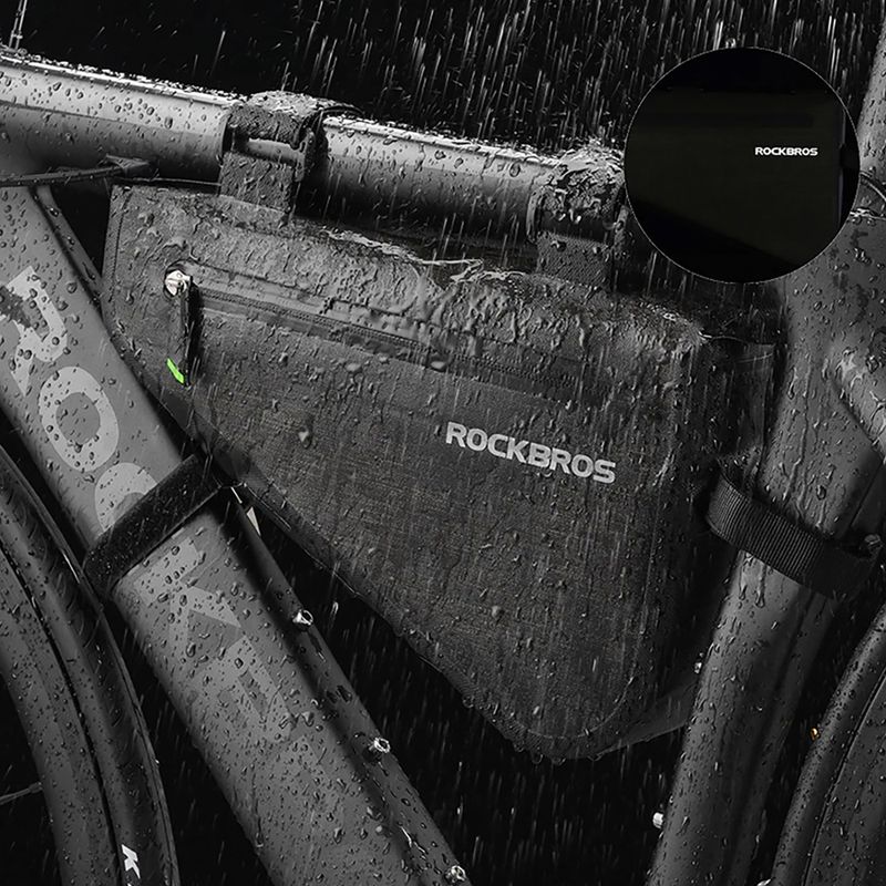 Torba rowerowa na ramę Rockbros AS-017 5 l dark green 8