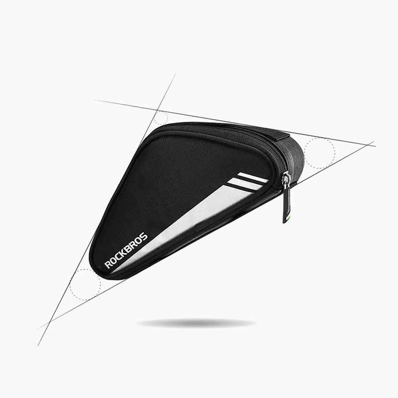 Torba rowerowa na ramę Rockbros B55-BK 0,7 l black 2