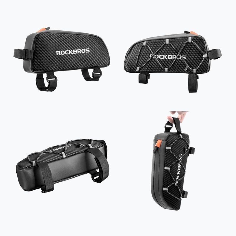 Torba rowerowa na ramę Rockbros 1 l black 2