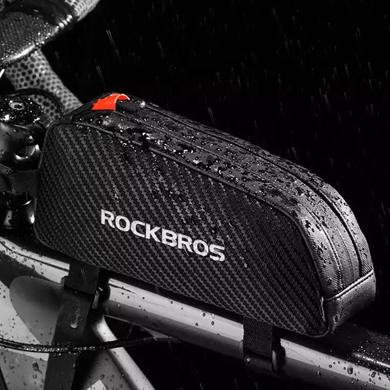 Torba rowerowa na ramę Rockbros 1 l black 8