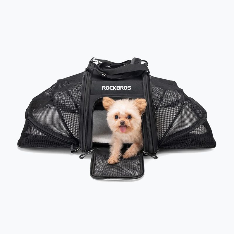Torba rowerowa na bagażnik transportowa dla zwierząt Rockbros 30140028 25 l black 6
