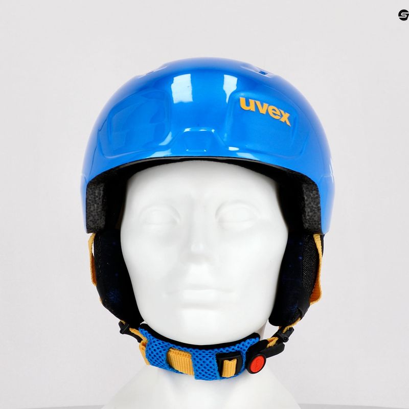 Kask narciarski dziecięcy UVEX Manic blue caterpillar 11