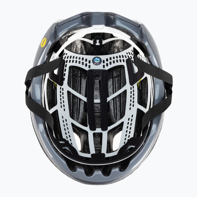 Kask rowerowy Giro Vanquish Integrated Mips matte white/silver/vivid road onyx 6