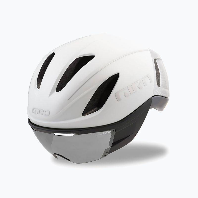 Kask rowerowy Giro Vanquish Integrated Mips matte white/silver/vivid road onyx 8