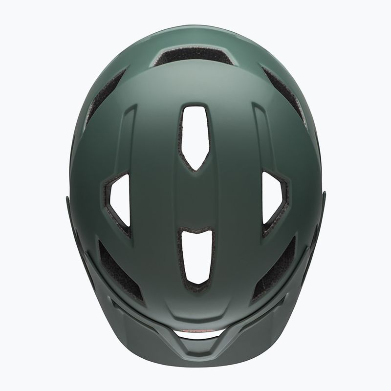 Kask rowerowy dziecięcy Bell Sidetrack Integrated Mips Jr matte dark green/orange 4