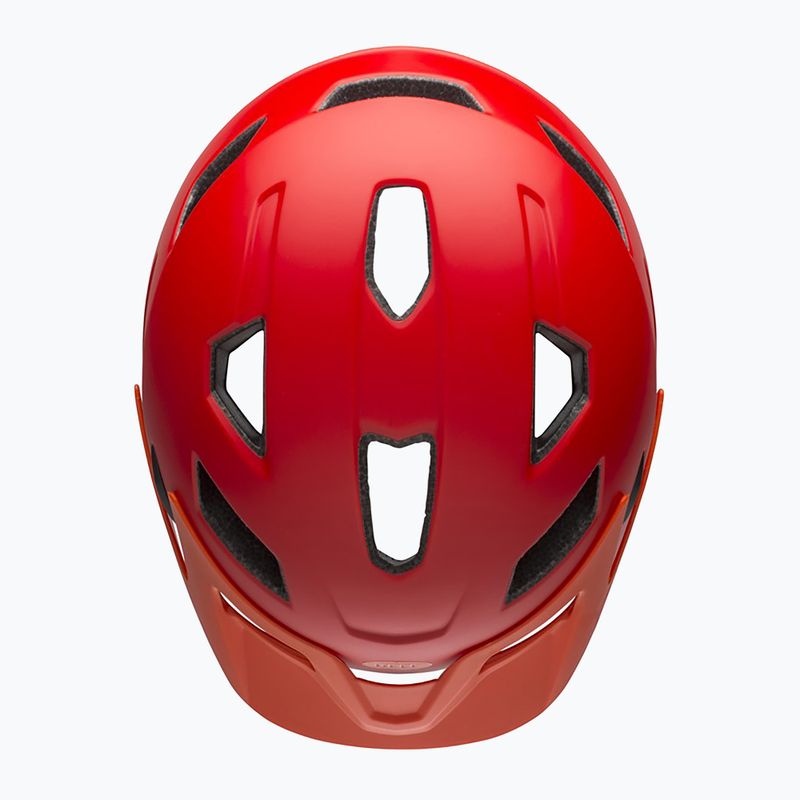 Kask rowerowy dziecięcy Bell Sidetrack Integrated MIPS Jr matte red/orange 4