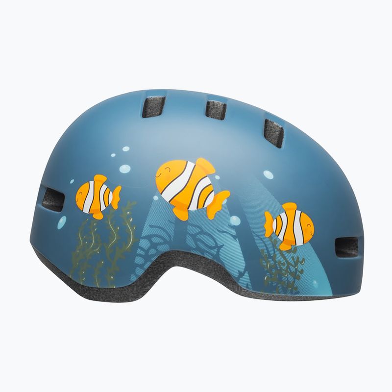 Kask rowerowy dziecięcy Bell Lil Ripper clown fish matte gray/blue 2