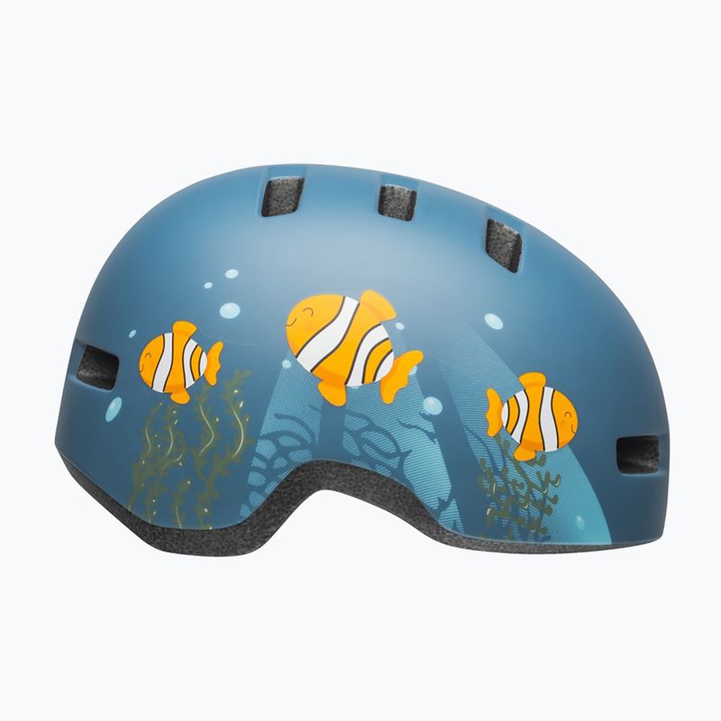 Kask rowerowy dziecięcy Bell Lil Ripper Jr clown fish matte gray/blue 2