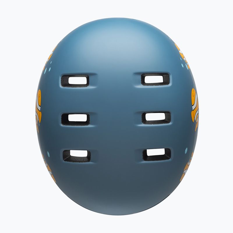 Kask rowerowy dziecięcy Bell Lil Ripper Jr clown fish matte gray/blue 4