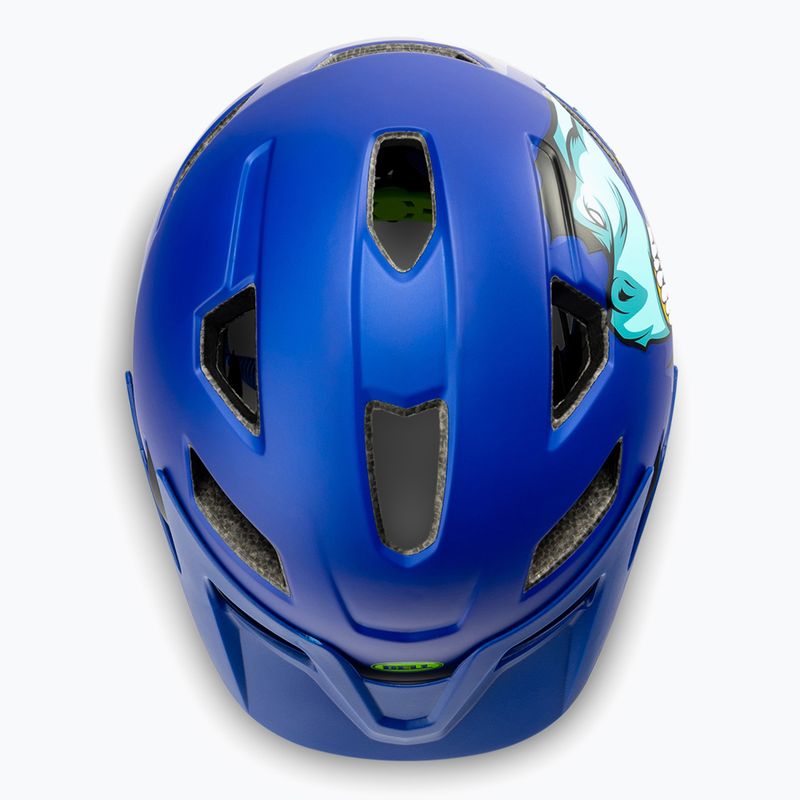 Kask rowerowy dziecięcy Bell Sidetrack T-Rex Jr matte blue 6