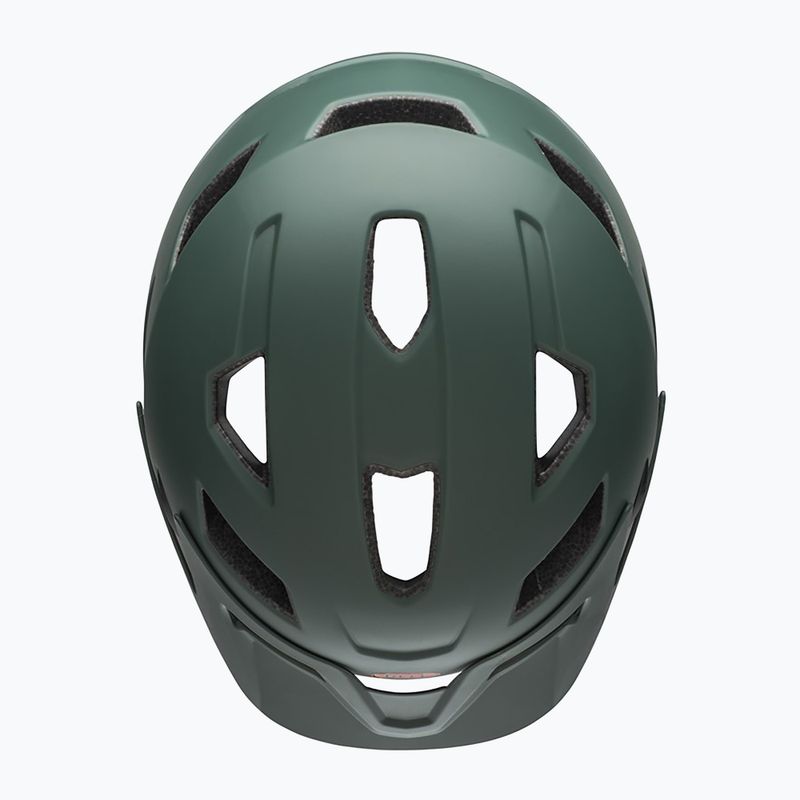 Kask rowerowy dziecięcy Bell Sidetrack Jr matte dark green/orange 4