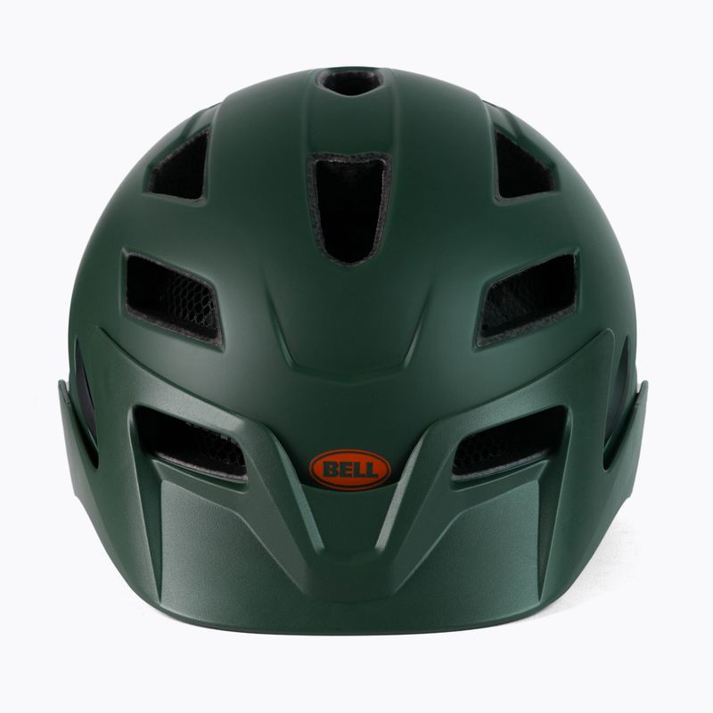 Kask rowerowy dziecięcy Bell Sidetrack Jr matte dark green orange 2