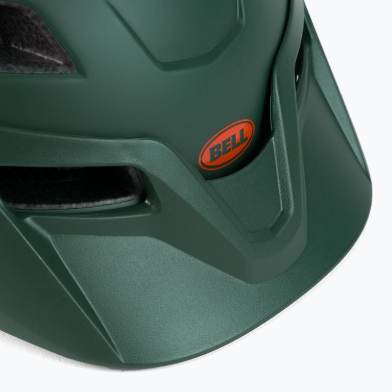 Kask rowerowy dziecięcy Bell Sidetrack Jr matte dark green orange 7