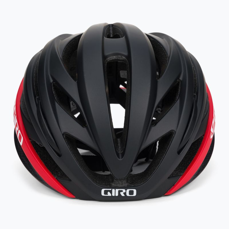 Kask rowerowy Giro Syntax matte black/bright red 2