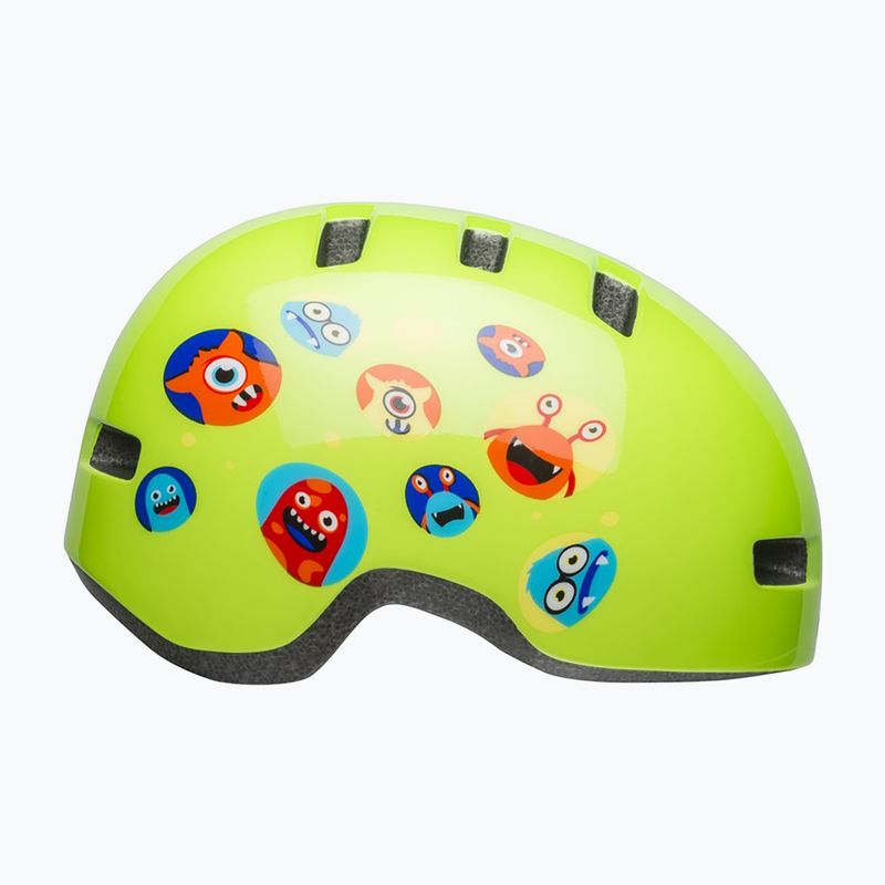 Kask rowerowy dziecięcy Bell Lil Ripper Jr monsters gloss green 2