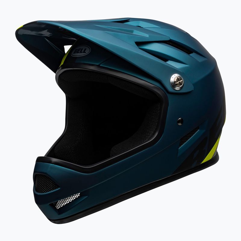 Kask rowerowy Bell Sanction matte blue/hi-viz 6