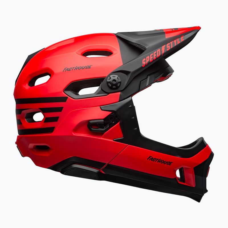 Kask rowerowy Bell FF Super DH MIPS Spherical fasthouse matte gloss red/black 2