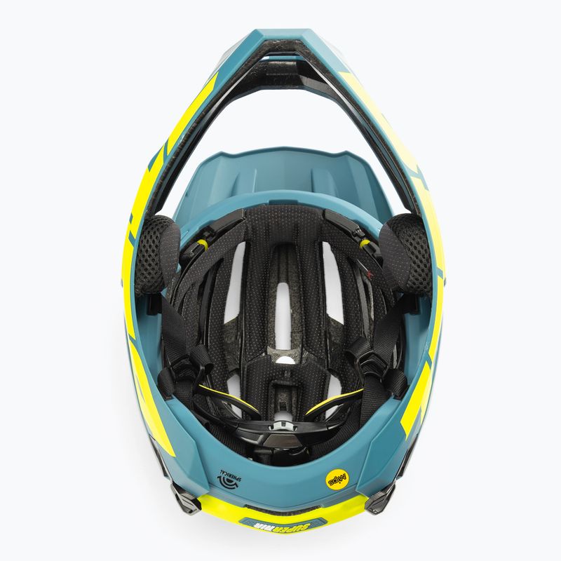 Kask rowerowy Bell FF Super Air R MIPS Spherical matte gloss blue hi-viz 5