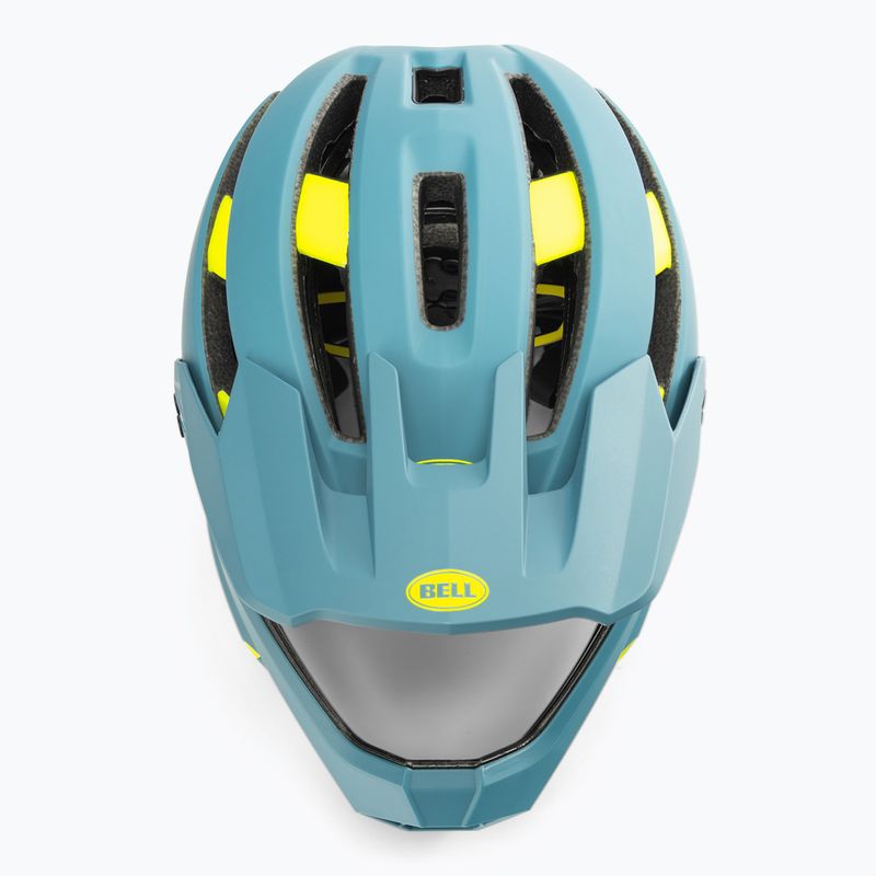 Kask rowerowy Bell FF Super Air R MIPS Spherical matte gloss blue hi-viz 6