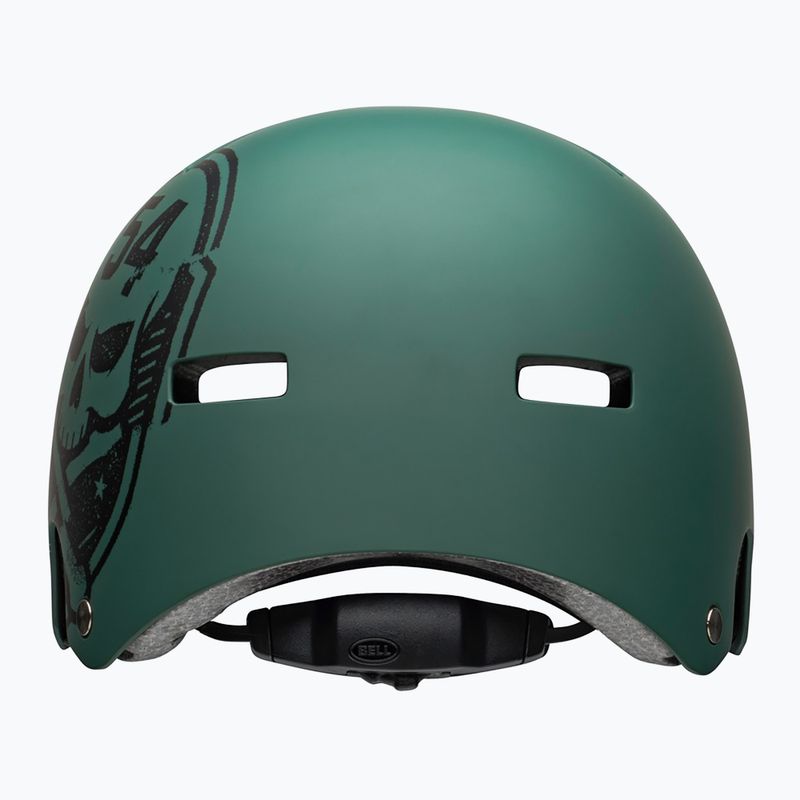 Kask rowerowy Bell Local green black/skull 3