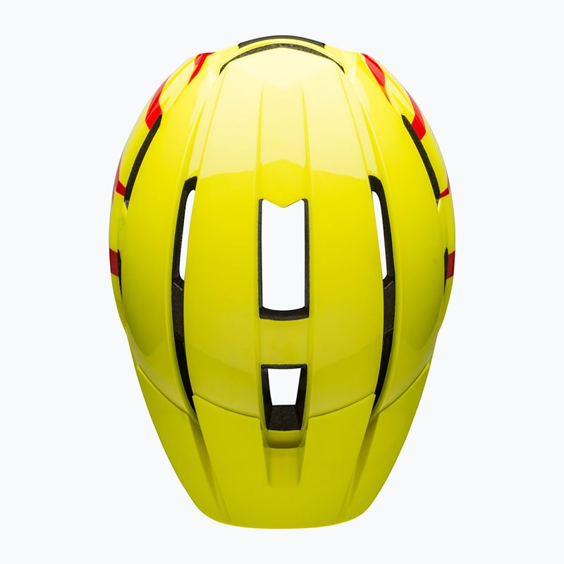 Kask rowerowy dziecięcy Bell Sidetrack II strike gloss hiviz/red 4