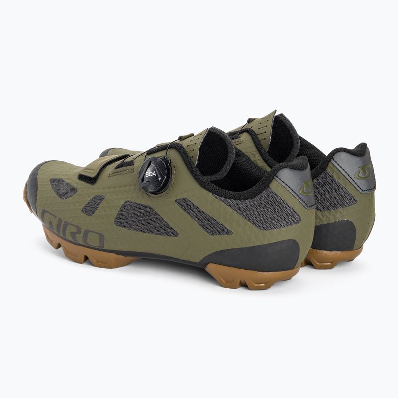 Buty rowerowe MTB męskie Giro Rincon olive gum 3