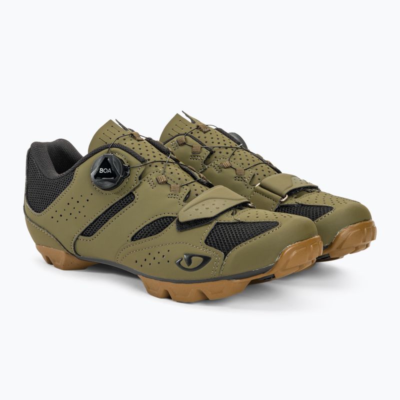 Buty rowerowe MTB męskie Giro Cylinder II olive gum 3