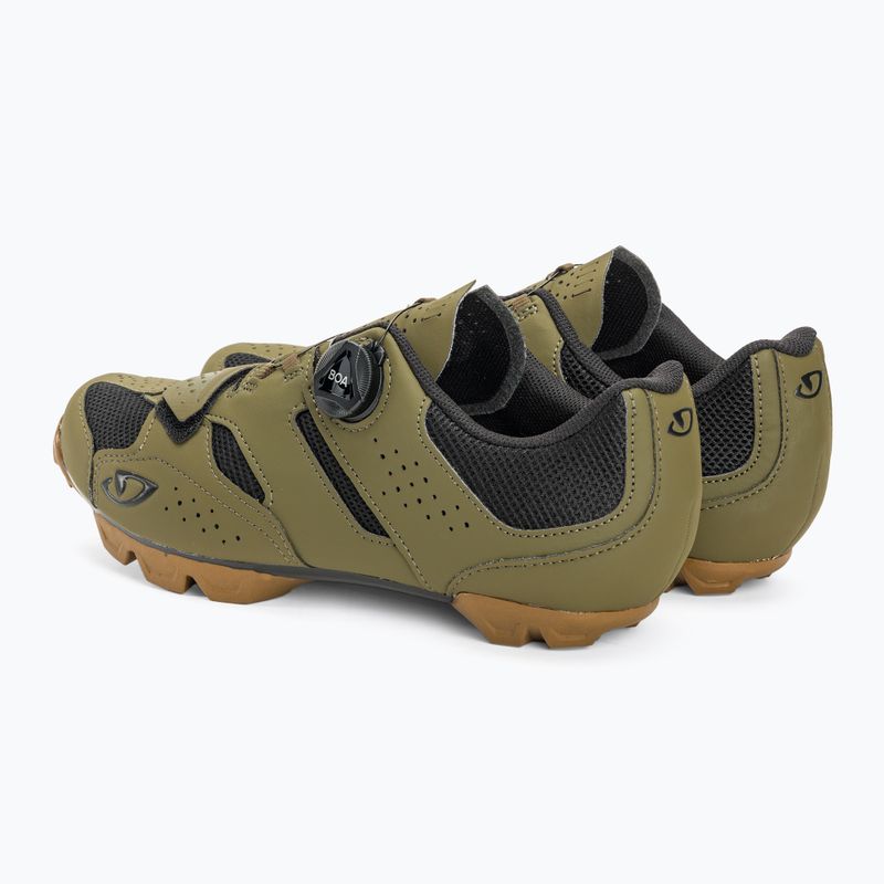 Buty rowerowe MTB męskie Giro Cylinder II olive gum 4