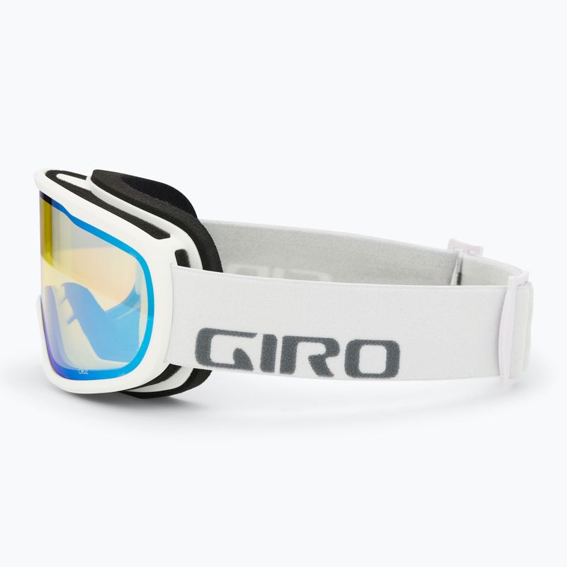 Gogle narciarskie Giro Cruz white wordmark/yellow boost 4