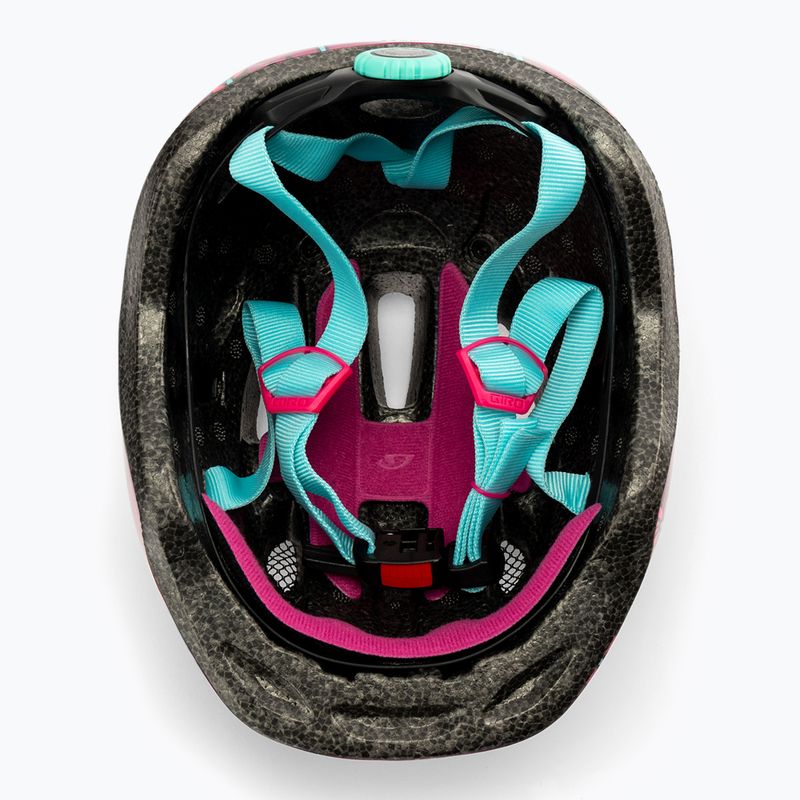 Kask rowerowy dziecięcy Giro Scamp Jr pink street sugar daisies 5