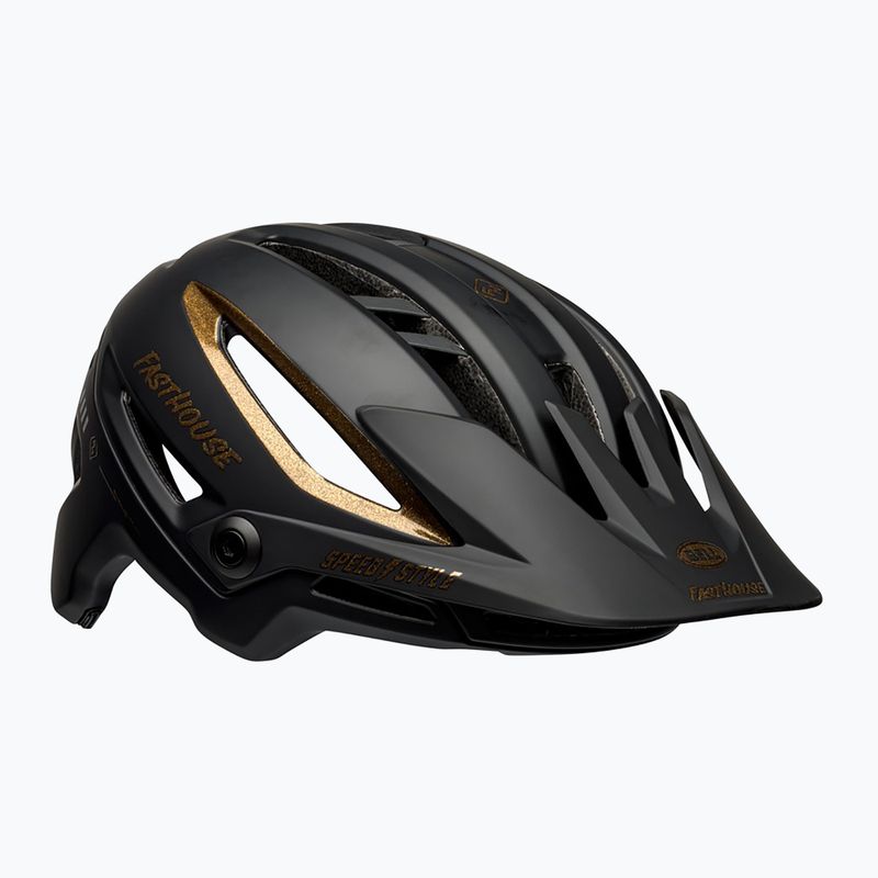 Kask rowerowy Bell Sixer Integrated MIPS fasthouse matte gloss black/gold