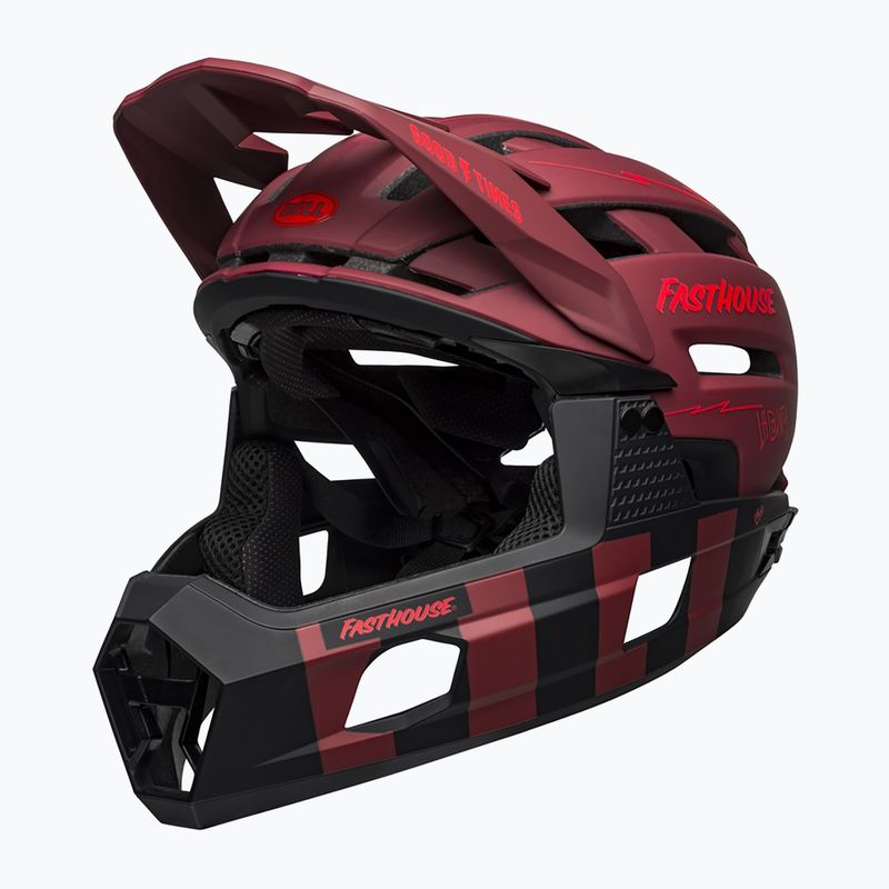 Kask rowerowy Bell FF Super Air R MIPS Spherical matte red black/fasthouse