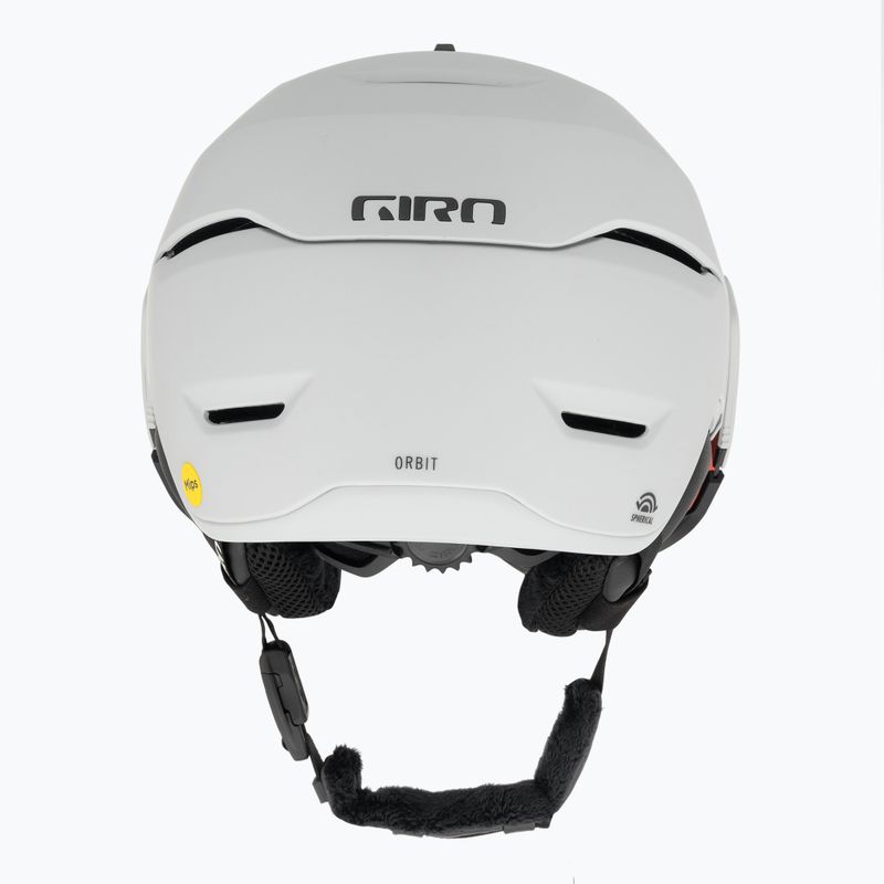 Kask narciarski Giro Orbit Spherical matte light grey/vivid ember 3