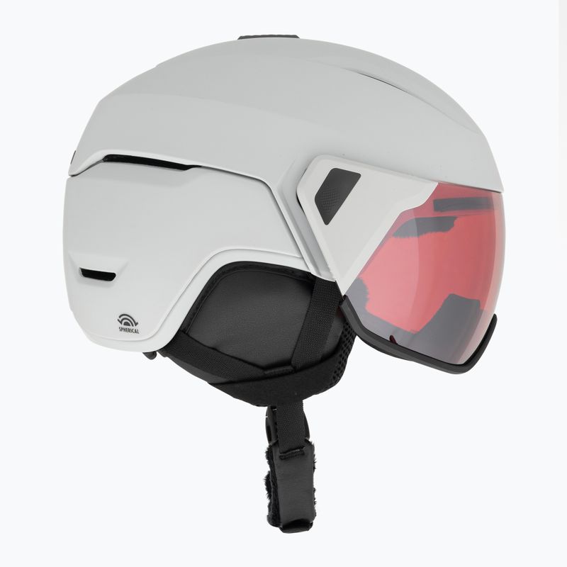 Kask narciarski Giro Orbit Spherical matte light grey/vivid ember 4