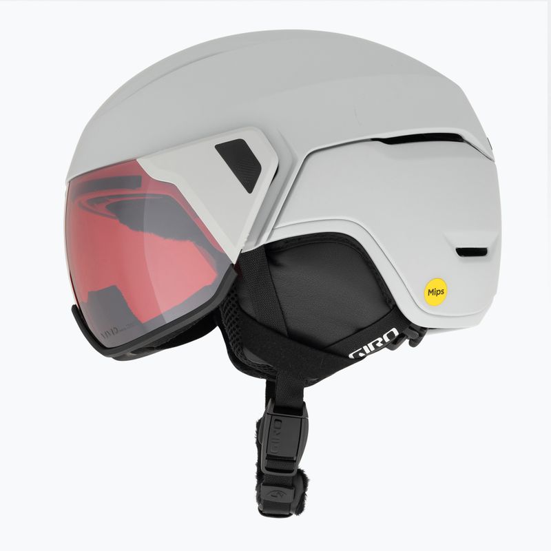 Kask narciarski Giro Orbit Spherical matte light grey/vivid ember 5