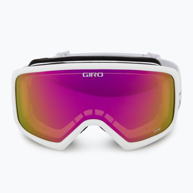 Gogle narciarskie dziecięce Giro Stomp white wordmark/amber pink 2