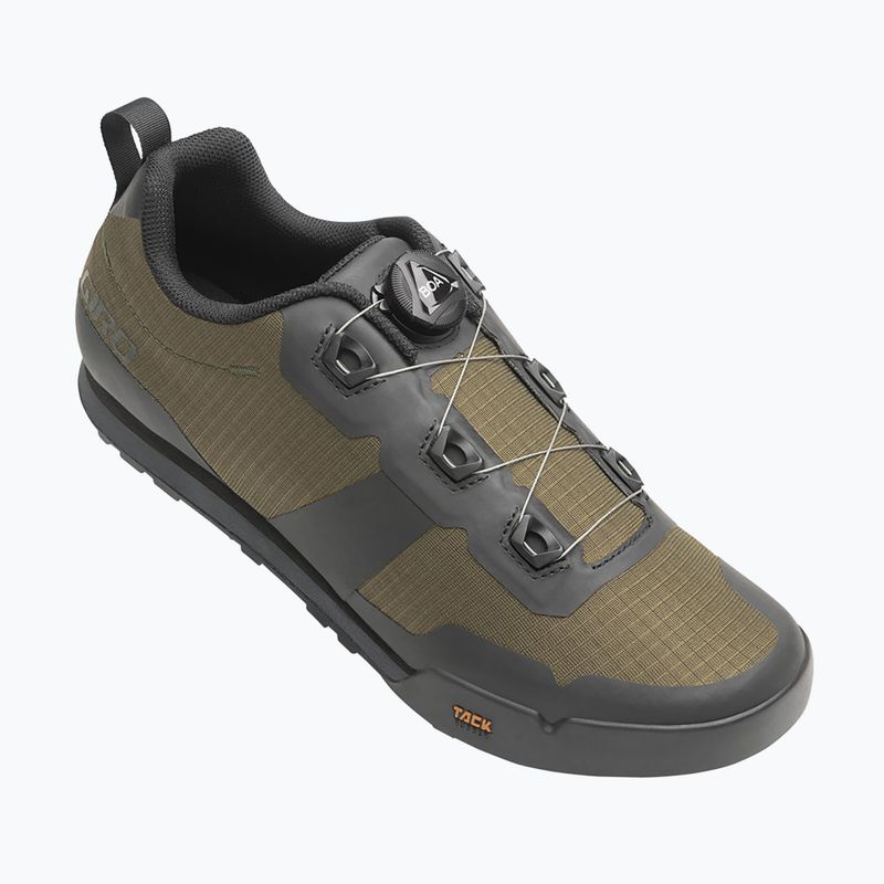 Buty rowerowe platformy męskie Giro Tracker Boa dark shadow/trail green 2