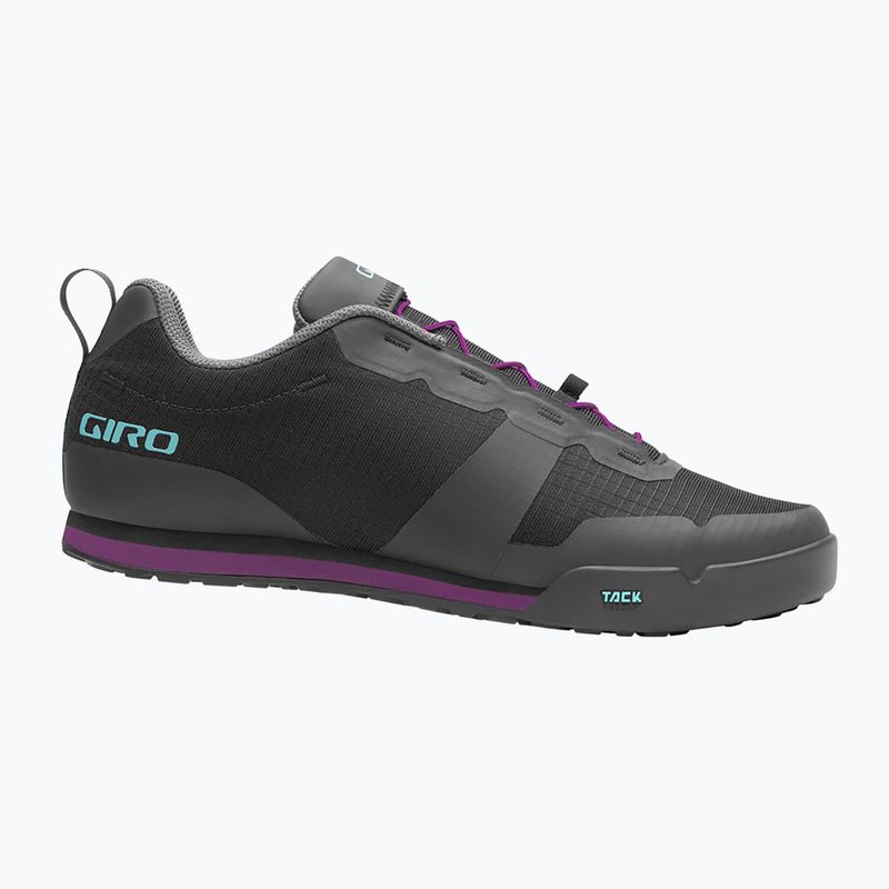 Buty rowerowe platformy damskie Giro Tracker Fastlace black/throwback purple