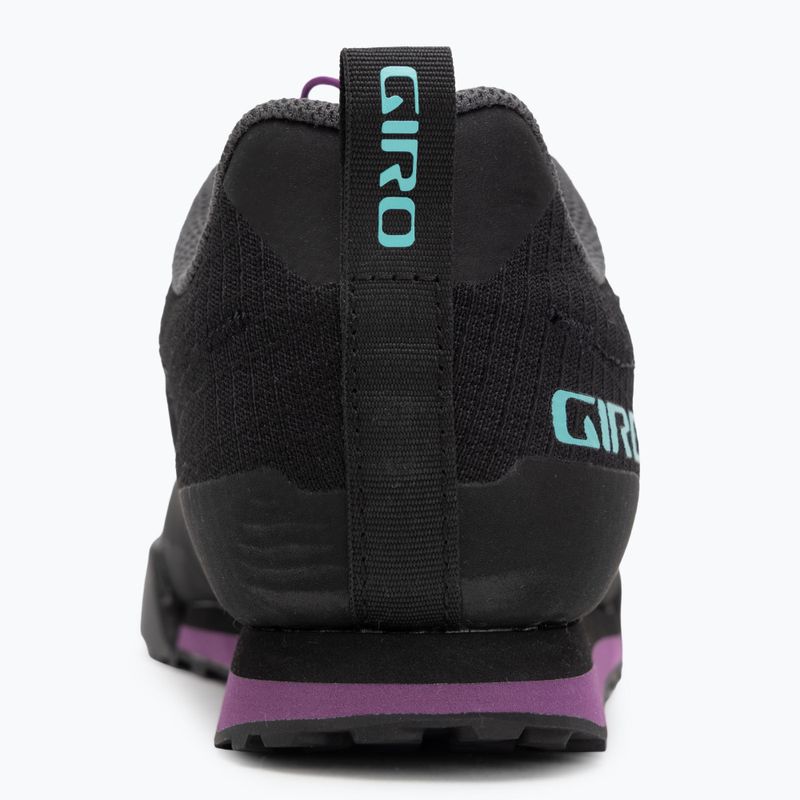 Buty rowerowe platformy damskie Giro Tracker Fastlace black/throwback purple 6