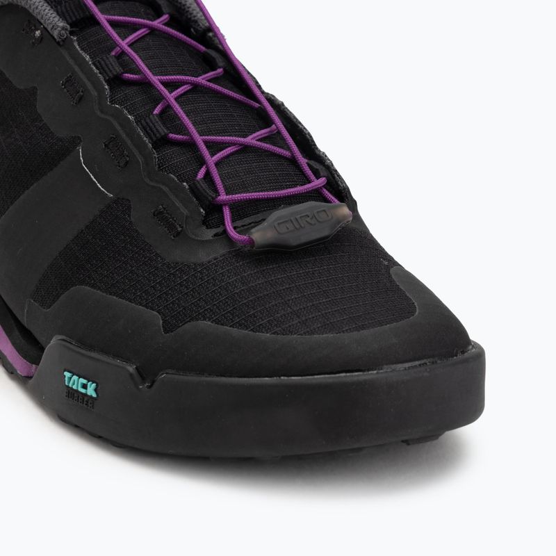 Buty rowerowe platformy damskie Giro Tracker Fastlace black/throwback purple 7