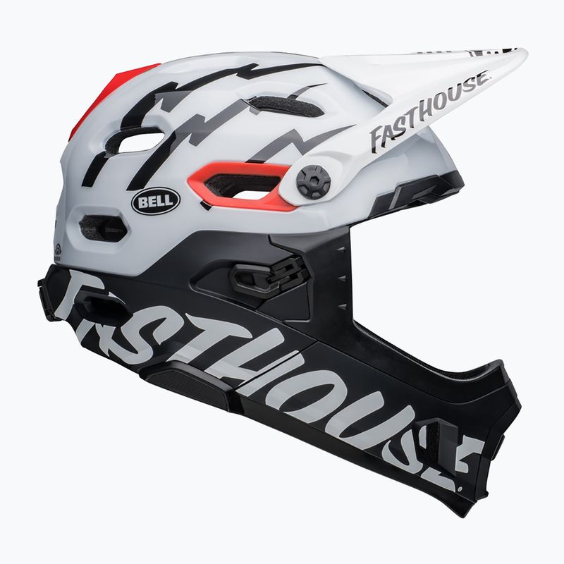 Kask rowerowy Bell FF Super DH MIPS Spherical fasthouse matte gloss black/white 2