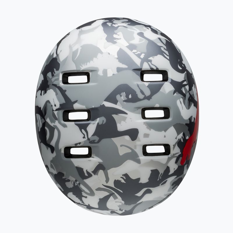 Kask rowerowy dziecięcy Bell Lil Ripper Jr matte gray silver/camosaurus 6