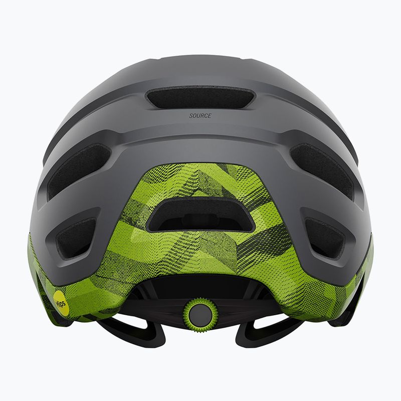 Kask rowerowy Giro Source Integrated MIPS matte metallic black/ano lime 3
