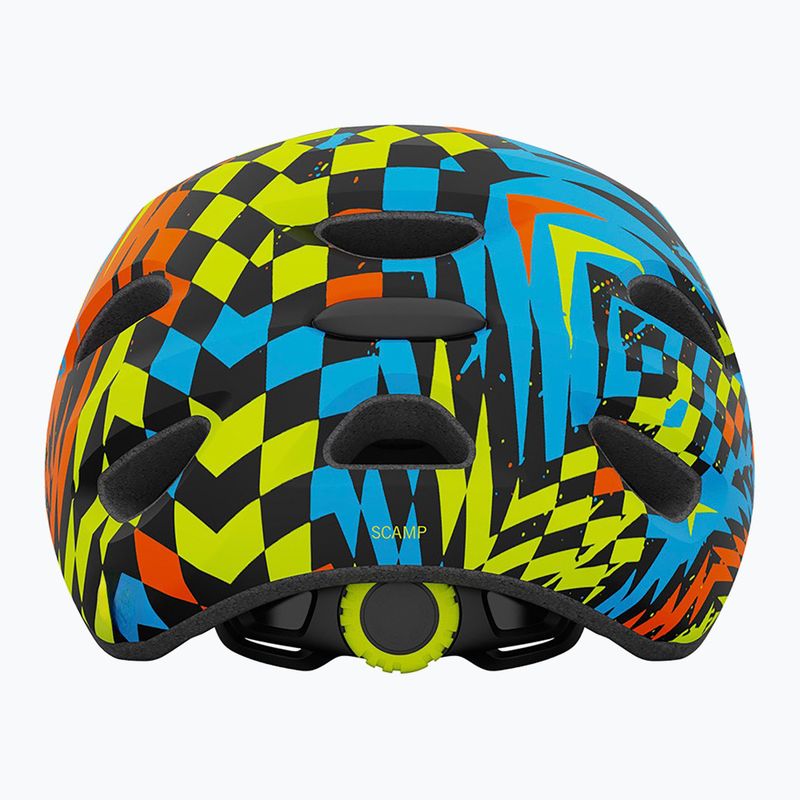 Kask rowerowy dziecięcy Giro Scamp Jr matte black/check fade 3