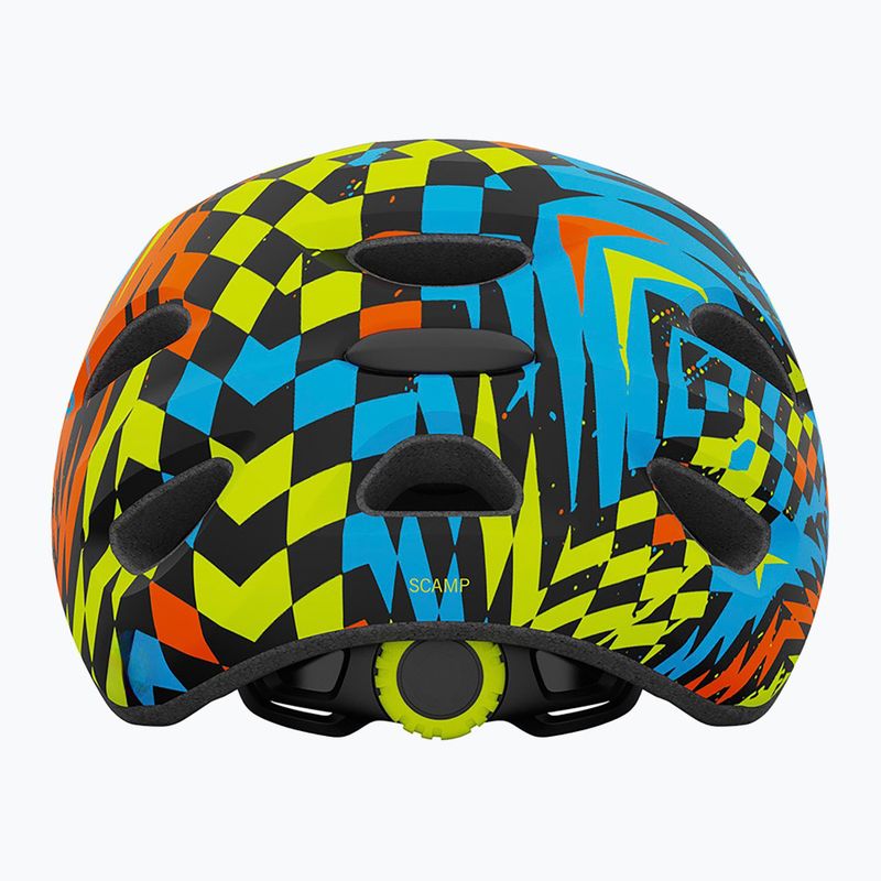 Kask rowerowy dziecięcy Giro Scamp Integrated Mips Jr matte black/check fade 3