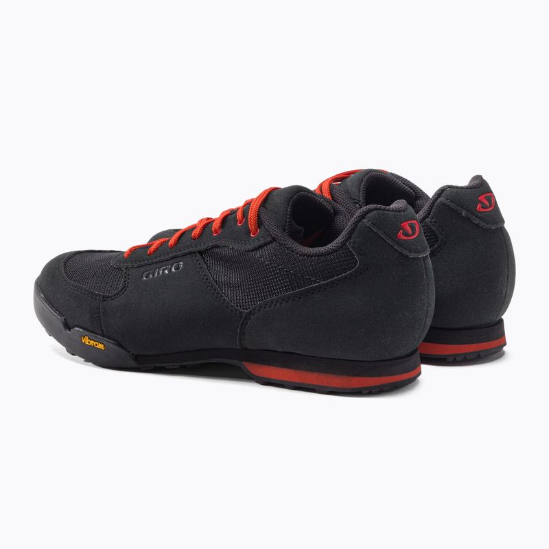 Buty rowerowe MTB męskie Giro Rumble VR black/glowing red 3